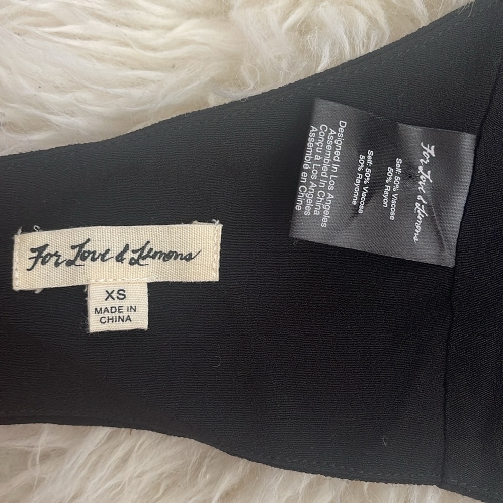 For Love & Lemons Black Ruffle Halter Top, Size XS - Picture 5 of 5